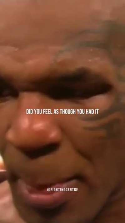 The humbleness and respect for Tyson is unparalleled.