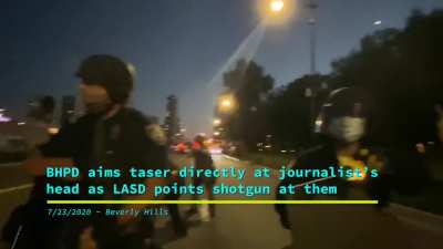 Police in Los Angeles County have been attacking the Free Press for two months. LAPD Is even on camera falsely claiming “there is no press corps.” Journalists in Los Angeles have been beaten, shot at, hospitalized, traumatized, antagonized, gassed, and al
