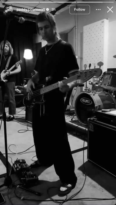 Clip of rehearsals with Claude on vocals