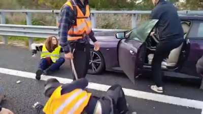 Frustration boils over with just stop oil lot