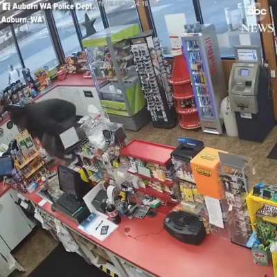Store clerk passes out. Customers rob store instead of helping him.