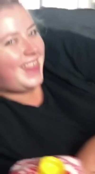 WCGW lying down when drinking and laughing?
