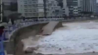 WCGW if you keep dancing in front of a huge sea wave