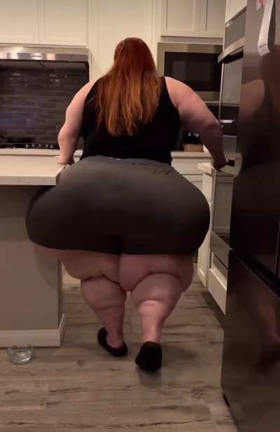 Waddling to the kitchen