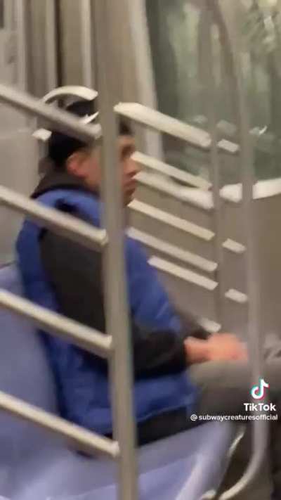 my guy really politely stepped aside for the king of the subway