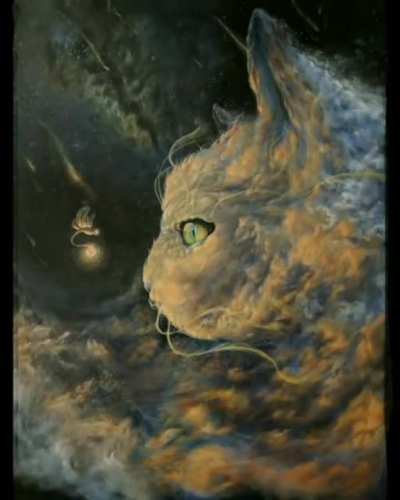 It has finally been done, an animated version of my "Star Gazer" painting!