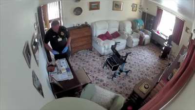 Paramedic steals &pound;60 from a patient and looks up to see a camera.