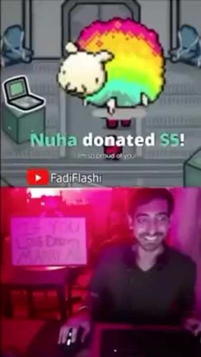 Mother donating to his son's stream