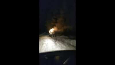 The RPPS partisan group destroyed a russian millitary truck, allegedly carrying 30 Lancet drones on the way to the front.