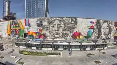 Huge mural in Rio de Janeiro