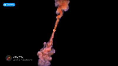 Herbig&ndash;Haro (HH) objects are formed when narrow jets of partially ionised gas ejected by stars collide with nearby clouds of gas and dust. (Credit: Milky Way app)