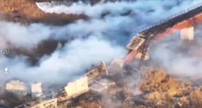 New Russian drone - smoke screen. Ukraine, March 2025
