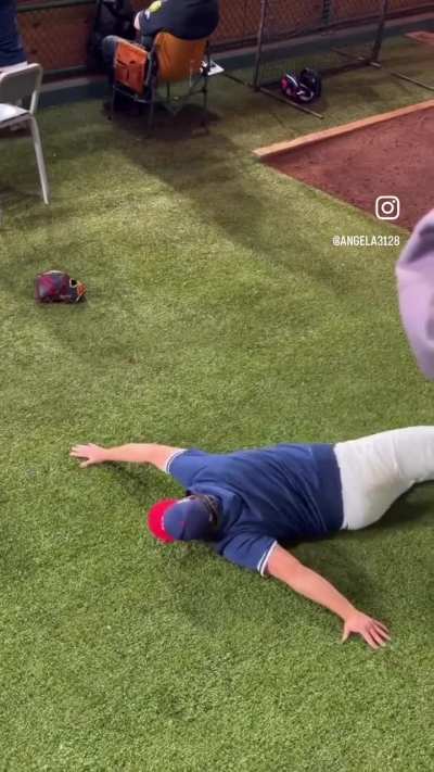 Here&rsquo;s Kershaw in the bullpen during the Italy game. It&rsquo;s a shame we might not see the Dodger goat pitch one last time in WBC though..