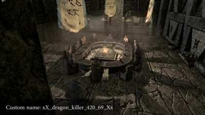 A Skyrim mod called "say my name" that uses an AI-generated voice to sound exactly like the NPC when they say your character's name, it replaces the title name Dragonborn.