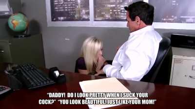 Daughter training: Adorable daughter helps Dad relieve some stress after work