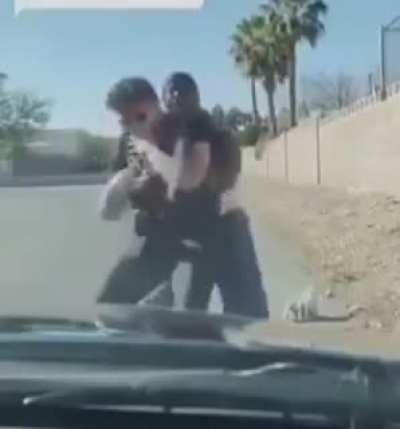 Man Being Arrested Saves Arresting Officer's Life