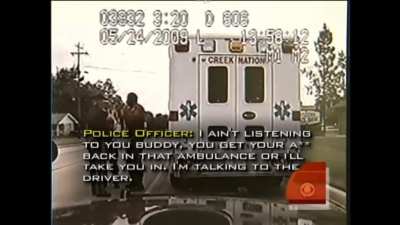 Oklahoma State trooper chokes EMT for trying to take patient to hospital