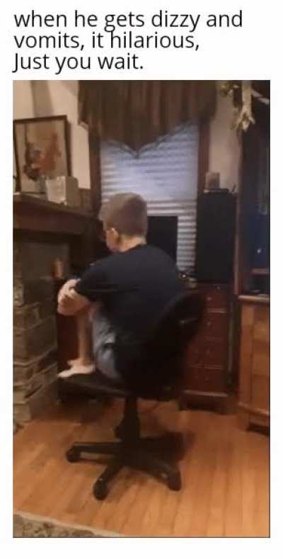 He vomits so much!