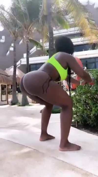 Showing us her squat technique