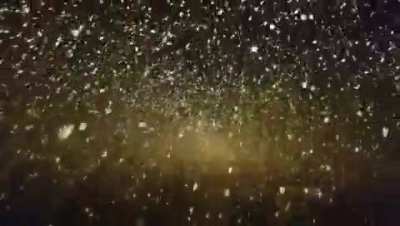 Snowing at sea