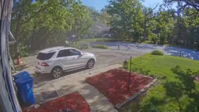 It's not everyday a truck randomly explodes in front of your house.