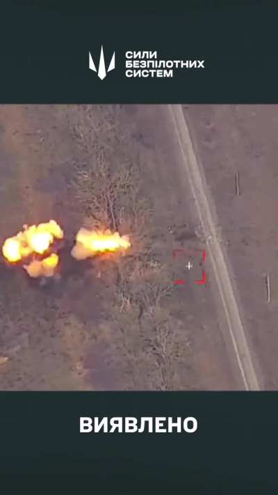 The HIMARS MLRS cluster missile hit the BM-27 Uragan MLRS. March 2025, location not disclosed.