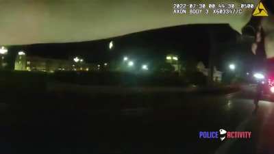 Cop Gets chased with a Axe