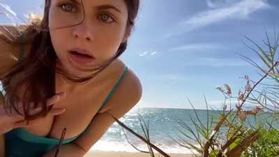 By the beach