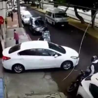 WCGW A car minding its own business.