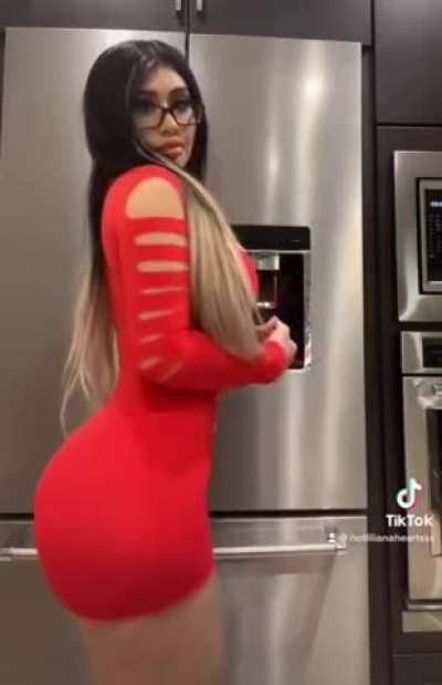red dress