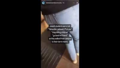 Jewish students walking to their dorms told "stop killing children", "go back to Poland", etc, Columbia U 