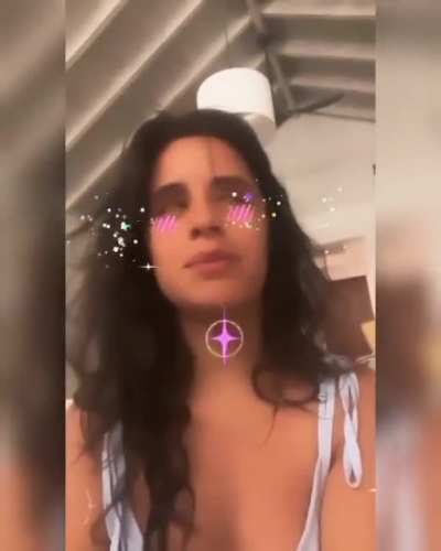 Camila via her IG story