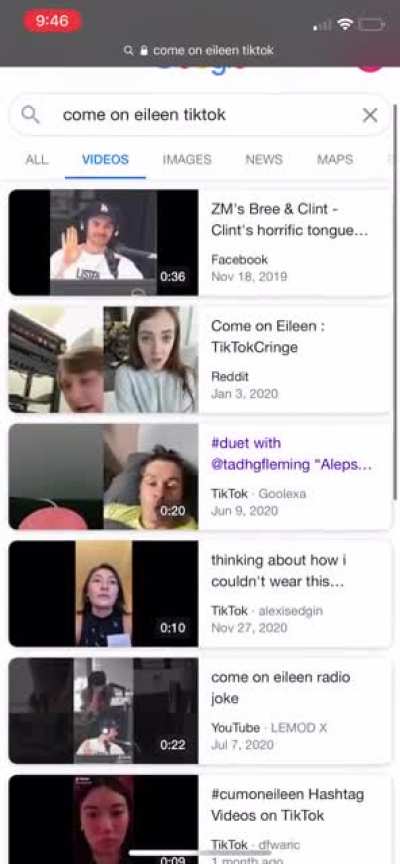 I saw the TikTok with that guy in 2nd video, and not her in it. But it&rsquo;s with the song Come on Eileen. I can&rsquo;t find it anymore and was wanting someone who has it to send a link to it so I can save it. (The one I opened)
