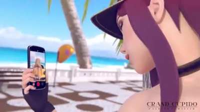 Akali &amp;amp; Ahri Beach Sex Party [League of Legends] (Grand Cupido)