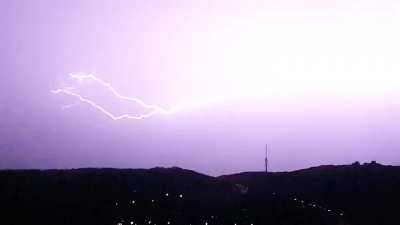 Desde Campo de Ourique a filmar Monsanto em slow motion ontem à noite :)