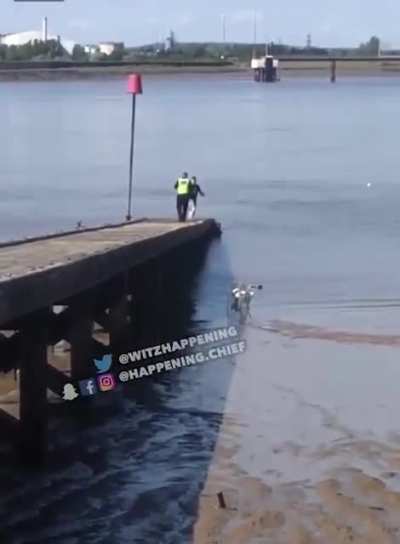 Cop chase with an unexpected twist