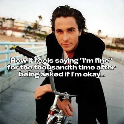 I'm fine...