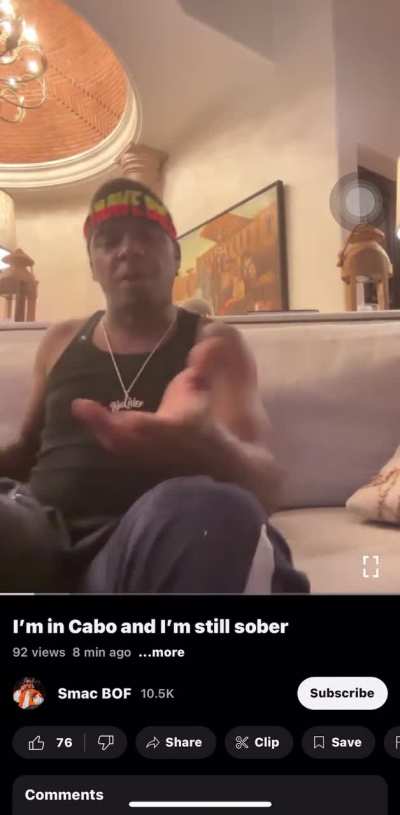 &ldquo; it&rsquo;s day 23 and im sober&ldquo; btw😂 smac loaded off his ass😭 why lie to us you just lying to yo self😂