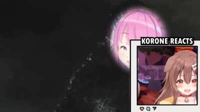 Korone REACTS to Dinosaur BABY!