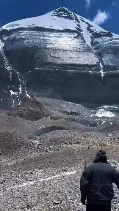 The North Face of Mount Kailash, Tibet. One of the most sacred places on Earth and the only major peak that has never been climbed.