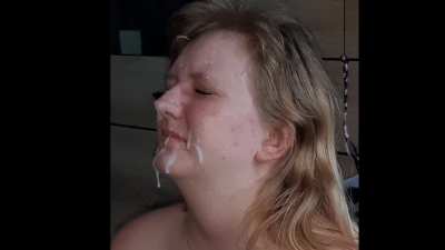 Showing my big titted slut where her place is