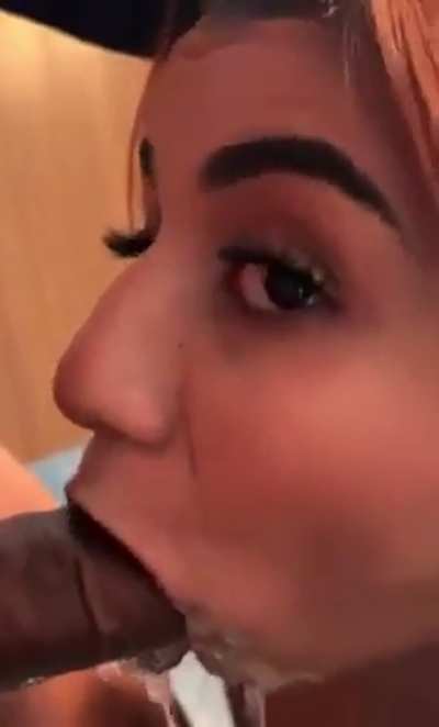 Blowing bubbles in public restroom