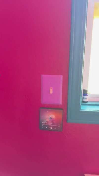 My disco bathroom has music