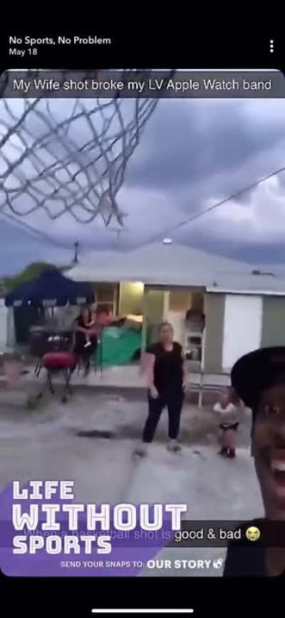 Man facing the hard cold reality of his wife’s balls