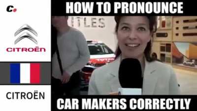 How to pronounce car makers correctly