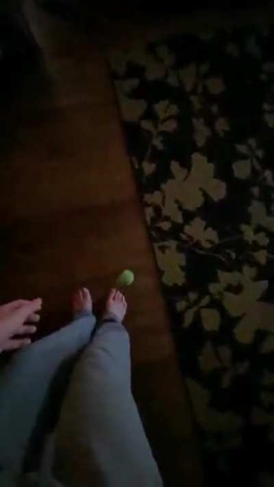 I was trying to be cool by catching this ball really quickly, but well, it hit my testicles and now I’m in pain