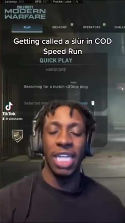 'Call of Duty' lobby SPEEDRUN (record: 460ms)