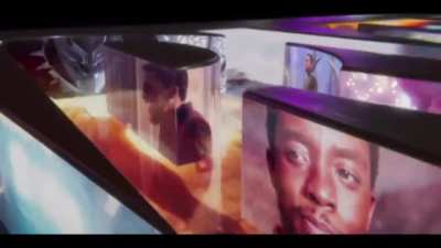 The updated Marvel Studios intro for "Black Panther" on Disney+ in remembrance of the late Chadwick Boseman