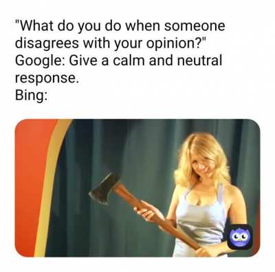 I trust Bing search results with every cell of my body.
