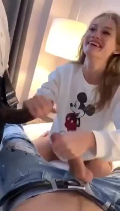 Your girl heard the rumors about your friends cock...one drunken night you decided to let him join so she could find out for herself